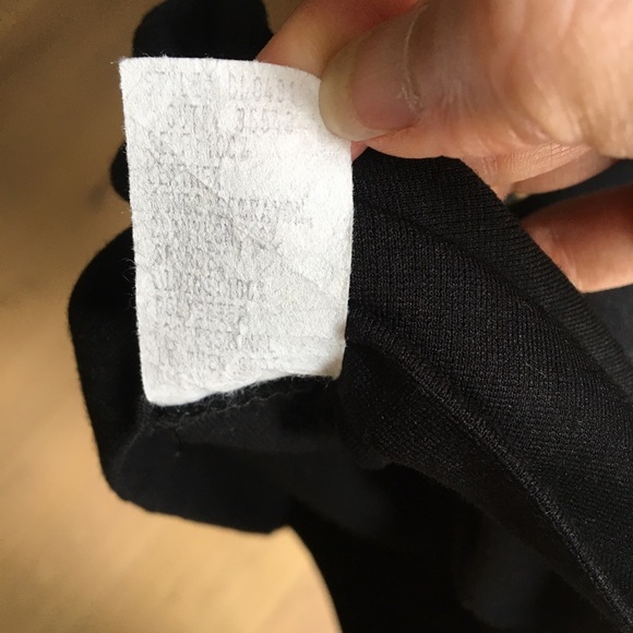 NICOLE MILLER 6 LBD leather cotton stretch peplum black knee-length shift dress! - Picture 7 of 9